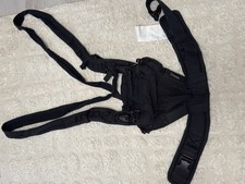 HOPPEDIZ Nabaca Babytrage Komfort-Modultrage ab Geburt Bauchtrage schwarz