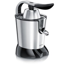 Arendo Elektrische Saftpresse 800 W aus Edelstahl mit Gelenkarm