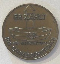 Spendenmarke „Er zahlt ins