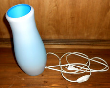 Dekorative Nachttisch-Lampe - Ikea - Myolit Glas - Hellblau - Vintage