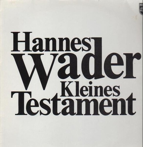 Hannes wader kleines testament - kleines,