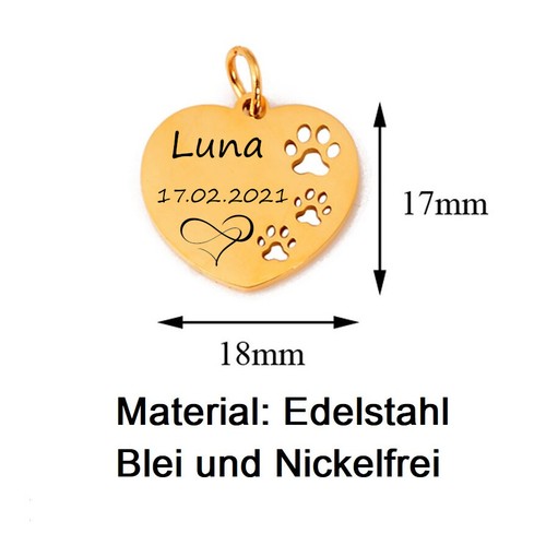 Personalisierte tier pfoten - personalisierte,