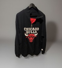 Starter Hoodie Chicago Bulls Size L NBA ??? Retro Vintage Pullover Bulls