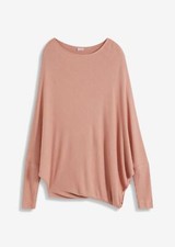 Asymmetrischer Oversize-Pullover Gr. 40/42 Vintagerosa Damen Langarm Sweater Neu