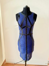 Lipsy Vestido / Dress / Kleid Azul Navy Blau – Encaje / Lace / Spitze – XS