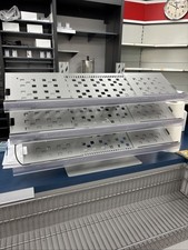 Ladenregal Verkaufsregal Kassenbereich mit Beleuchtung Metall max 83cm breit