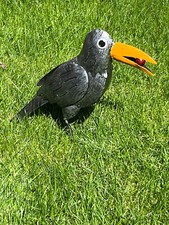 Rabe Gartendeko Zaunhocker