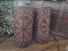 Wikinger Armstulpen Braun Mit