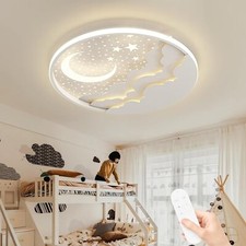 LED Kinder Deckenlampe Stern Mond Deckenleuchte Kinderzimmer Mit Fernbedienung