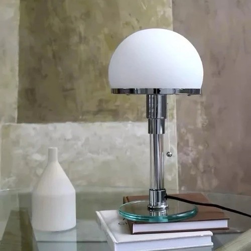 Bauhaus chrom tischlampe - bauhaus,