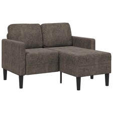 2-Sitzer-Sofa mit Chaiselongue Kunstleder 2-Sitzer-Sofa für Schlafzimmer vidaXL