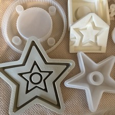 30 Silikonformen, Gießformen, Kaltgießformen, Teller, Kerzenhalter, X-Mas Formen