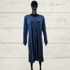 GUDRUN SJODEN Kleid blau Samt