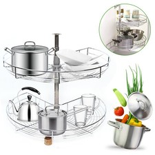 Topfkarussell Küchenschrank 270° Talarboden Eckschrank Drehboden Karussellbode