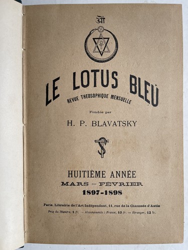 Blavatsky le lotus - h.,