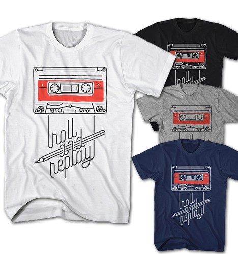 Herren shirt roll and replay - t-shirt,