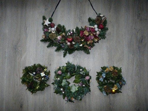 Weihnachtskranz adventsgesteck - weihnachtskranz,