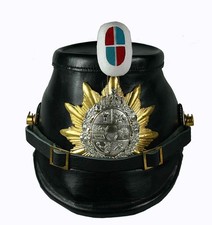 Tschako Pickelhaube Mecklenburg Leder Kaiserreich WW1 Größe ca. 55 - ungetragen