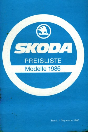 Prospekt skoda pkw preise von - preise,