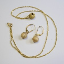 Gold Kugel Schmuckset 585 Gold 2,2 / 40 cm = 2,5 g