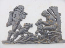 alt Guss eisen Relief Platte