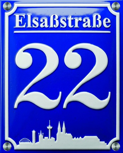 Köln hausnummer schild - hausnummer,