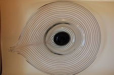 Glasobjekt Tropfen Schale Vase Glas klar Rosenthal