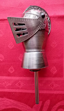 Ausgießer Flaschenausgießer Metall 15 cm - Ritterhelm mit Klappvisier