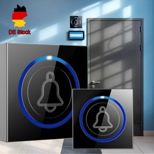 LED Funkklingel Türklingel Funk Set Haustür Plug-in Doorbell Klingel 38 Melodien