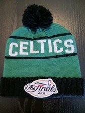 Mitchell Ness Boston Celtics NBA Pom Mütze Beanie 2008 NBA FINALS -RAR UND NEU!