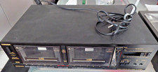 TOSHIBA PC-G46WR Doppel-Kassetten-Cassetten-Deck-schwarz 80er Jahre vintage Japa