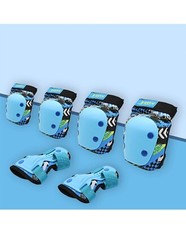 YBIKE Fahrrad Skateboard Knieschoner blau 10x20cm 