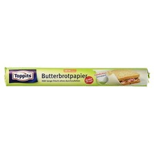 Toppits Butterbrotpapier Fettdichtes Spezialpapier 16m x 28cm