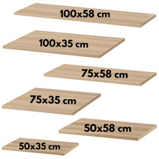 Verstellbares Ergänzungsregal weiß gebeizt Eiche Optik stabil Kleiderschrank Aufbewahrung
