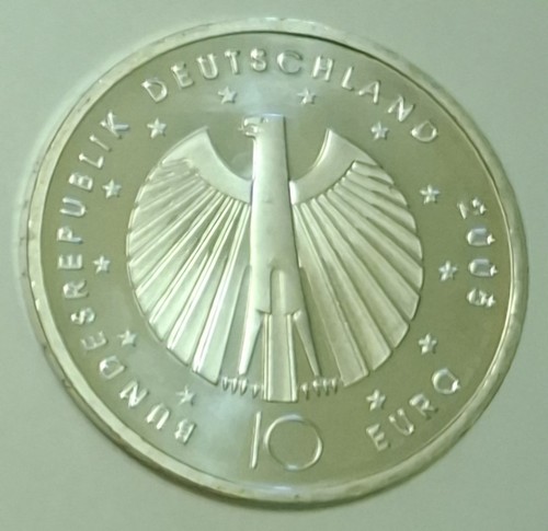 Euro gedenkmünze fußball - 10,