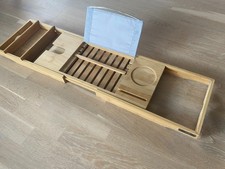 Holz Ablage Badewanne Badewannenbrett  Wannenablage verstellbar wie neu