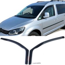 Windabweiser Regenabweiser Windschutz Schwarz Smoke für VW Caddy 3 04-15