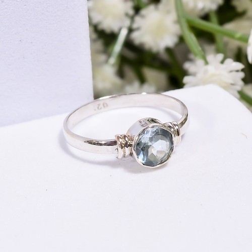 Echter blautopas ring 925 - echter,