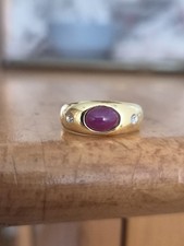 Gold Ring 585 mit  Rubin und