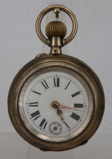 Offene Herrentaschenuhr Silber