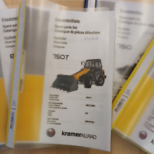 Kramer 750T Teleskop Ersatzteilliste Radlader Lader Typ 346-11 Ersatzteilkatalog