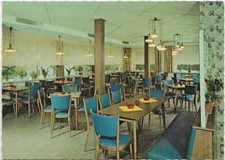 81/269 AK BAD ORB - CAFE AUMÜHLE - INNENEINRICHTUNG - MOHN-DRUCK GÜTERSLOH