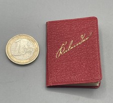 Portemonnaie Miniatur Kleiner Taschen Kalender 1938 Papier Pappe EMWE Antik Alt