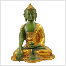 Erdender Buddha Messing 25cm