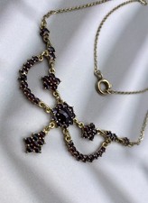 Vintage Granatschmuck Collier