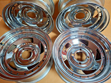 s   Satz  Chrom Stahl Felgen