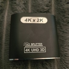 HDMI Splitter 4K@60Hz, 1 In 2 Out HDMI Verteiler Aluminium, unterstützt HDCP, 4K