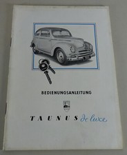 Betriebsanleitung / Handbuch Ford Taunus Buckel G73A von 10/1951