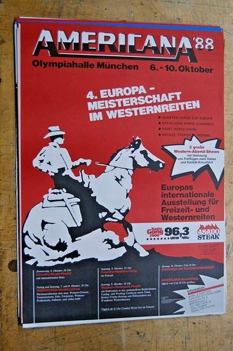 Plakat americana 1988 münchen - americana,