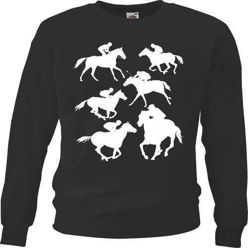 Sweatshirt silhouette pferde - sweatshirt,